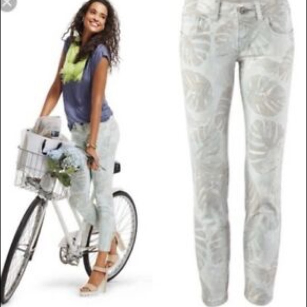 CAbi - Paradise Crop Skinny Tropical Floral